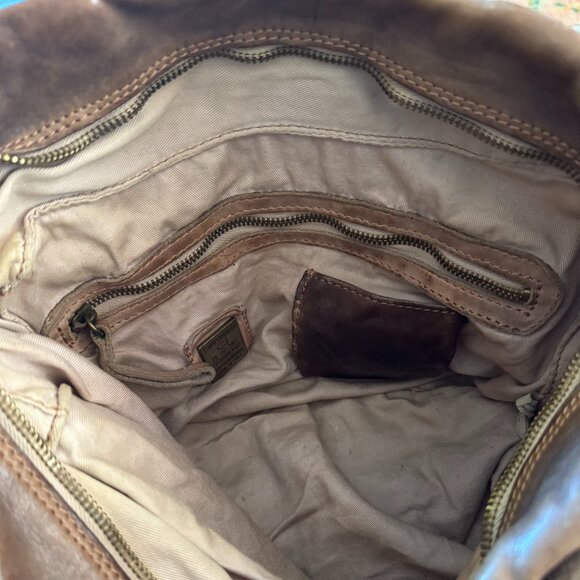 Campomaggi Brown Leather Studded Hand Bag - Picture 5 of 9